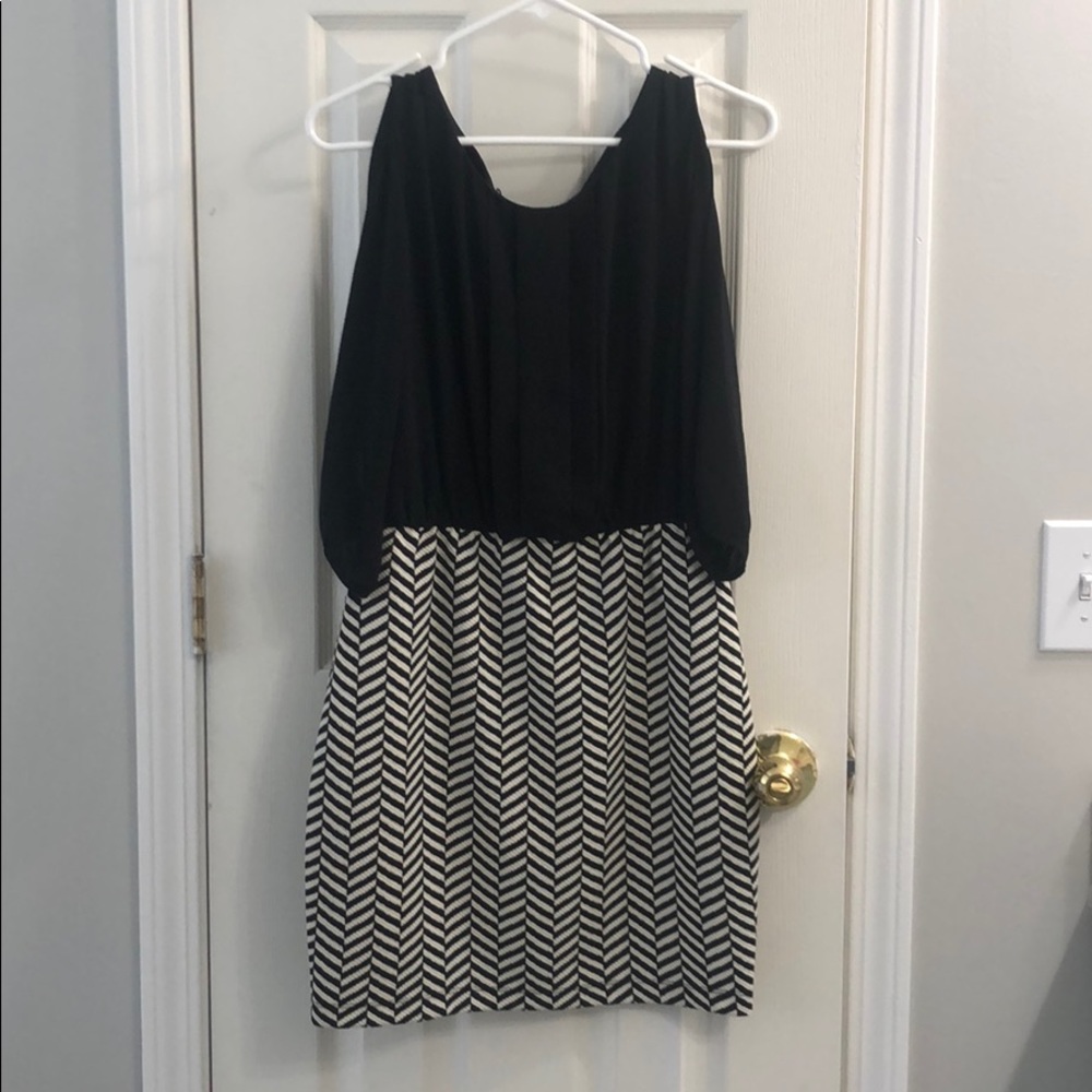 Black and white dress